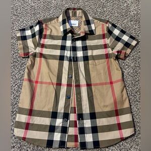 Burberry London Boys Size 6Y Button Down